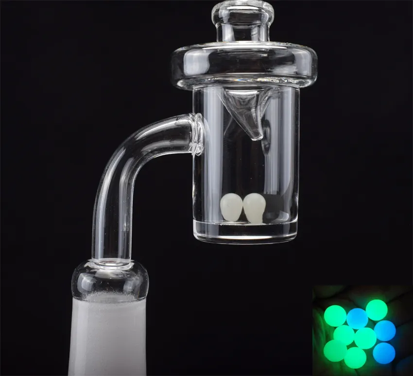 25mm xl platte top quartz banger nagel met ufo carb cap Terp parel insert 5mm dik voor glazen bong