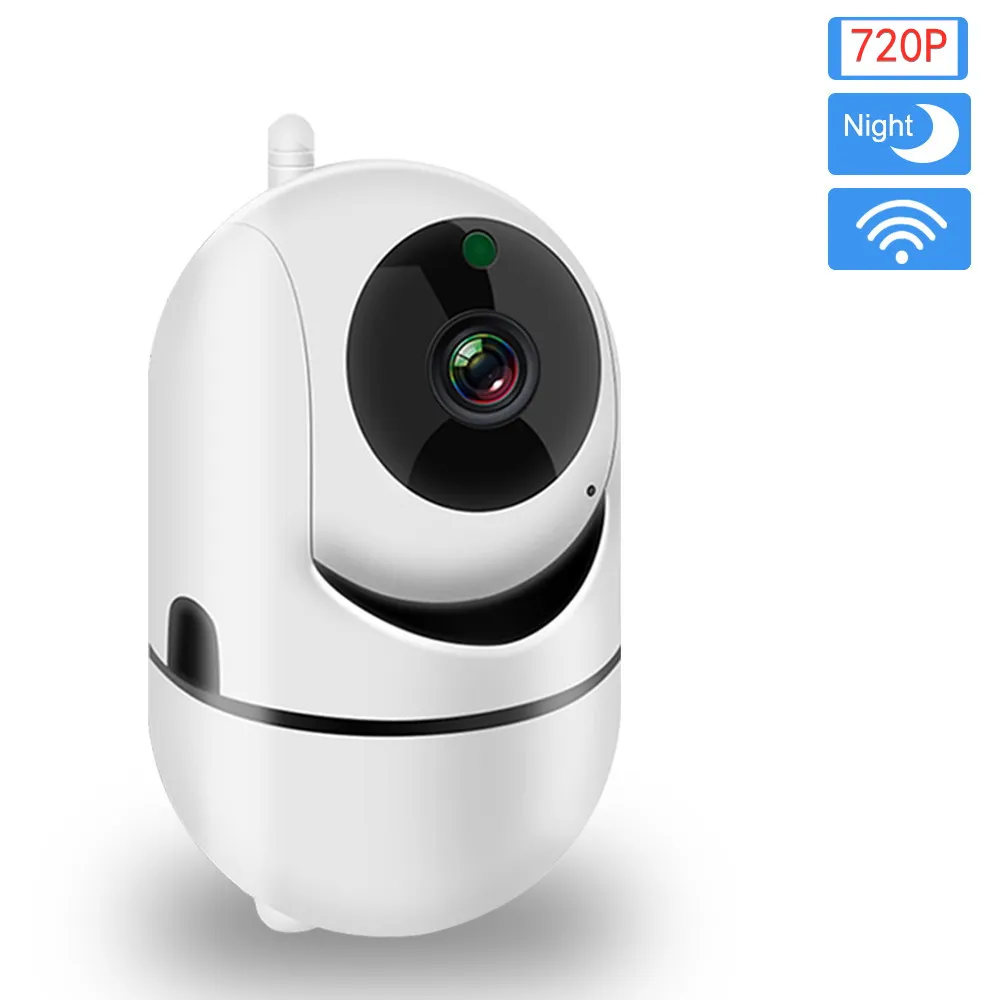 720P HD Wireless IP Camera Wifi CCTV Mini Network Video Surveillance Auto Tracking IR Night Vision