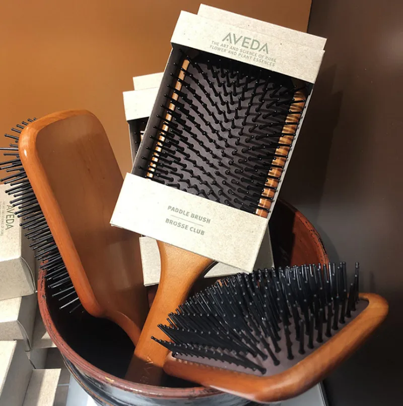 DHL GRATUIT A Top Qualité AVEDA Paddle Brosse Brosse Club Massage Brosse À Cheveux Peigne Prévenir Trichomadesis Cheveux SAC Masseur