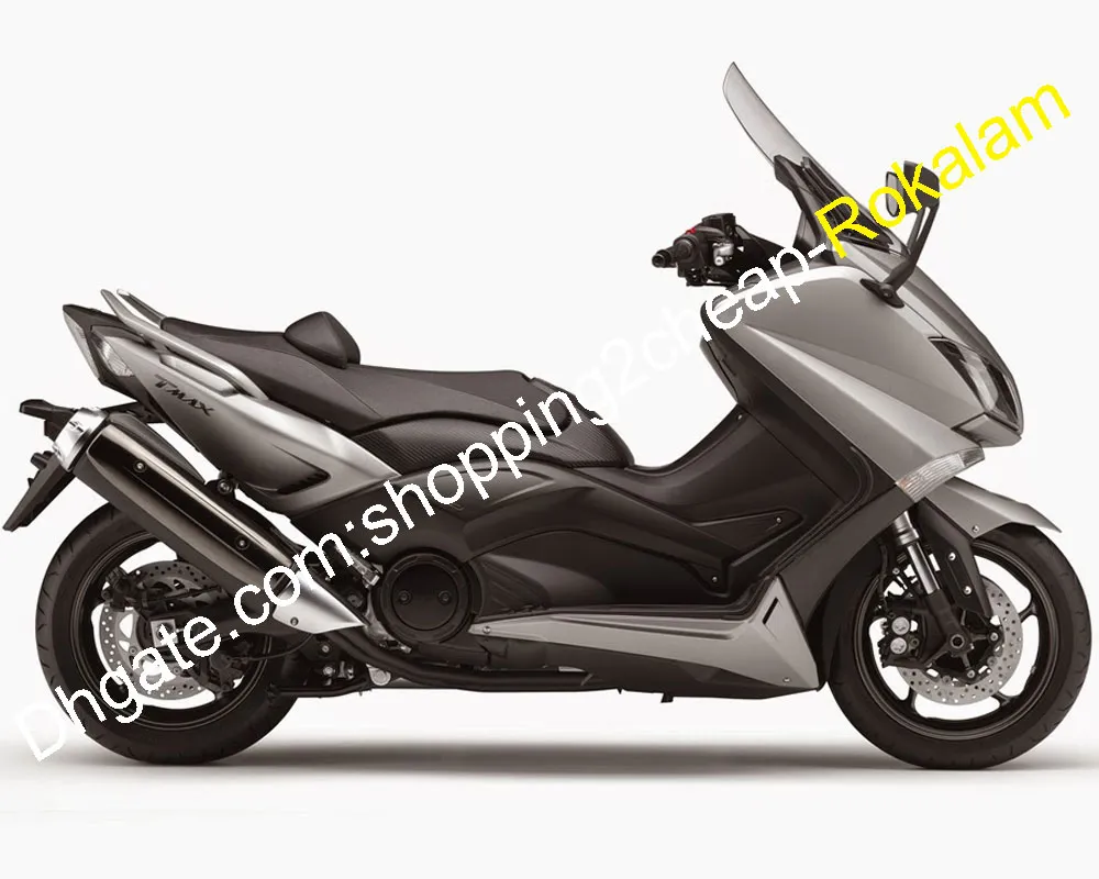Tmax 530 2015 2016 Motocykl Aftermarket Zestaw do Yamaha Części T-MAX 530 Tmax530 15 16 Moto Nadwozie Szare Czarne Owalnia (formowanie wtryskowe)
