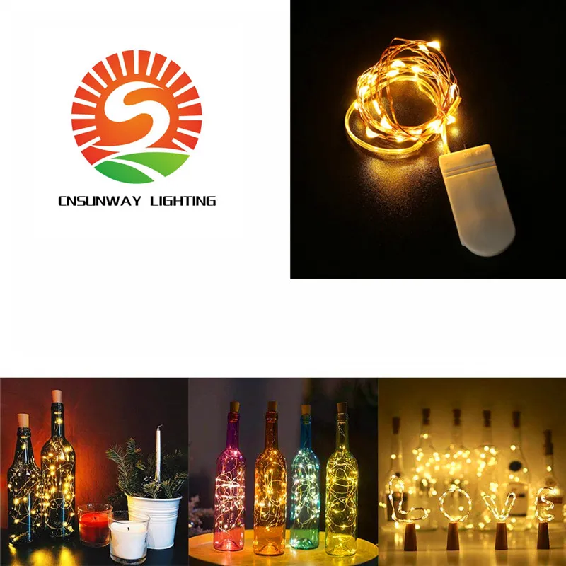 (Pack of 6) Fairy strängljus Batteriladdning 7.2foot 20 LED-lampor Starry String Light Silver Coated Copper Wire Lights Firefly Lights