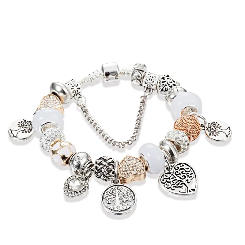 Charm pour bracelet argent enfant fille robe BS