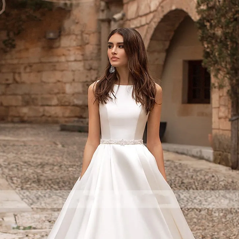sachin and babi light blue dress Anne Barge Natural Waist Wedding Dresses