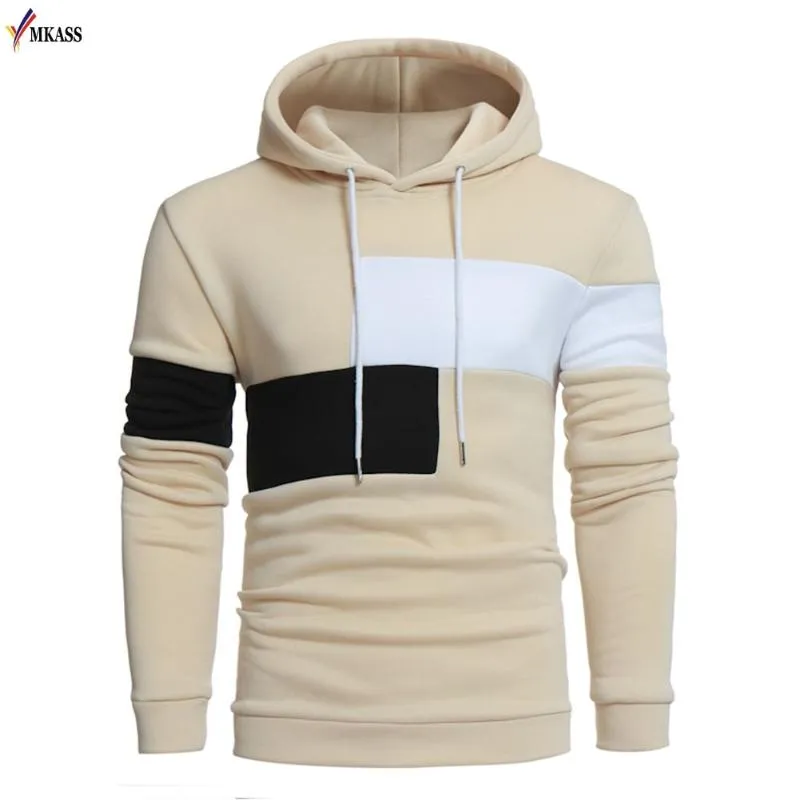 2017 Hot New Fashion Uomo Felpe con cappuccio da uomo Felpa con cuciture multicolori Felpa con cappuccio maschile Hip Hop Autunno Inverno Felpa con cappuccio da uomo Pullover