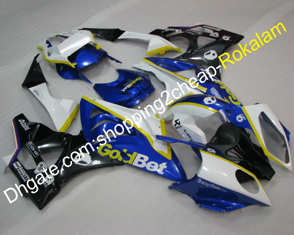 For BMW Fairing S1000RR S 1000RR S1000 RR 2010 2011 2012 2013 2014 Cowling Aftermarket Kit Blue White Black (Injection molding)