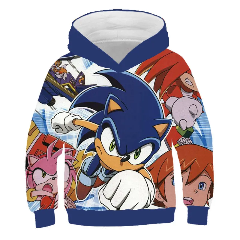 Sonic the Hedgehog Meninos Meninas Camisetas Anime Desenhos