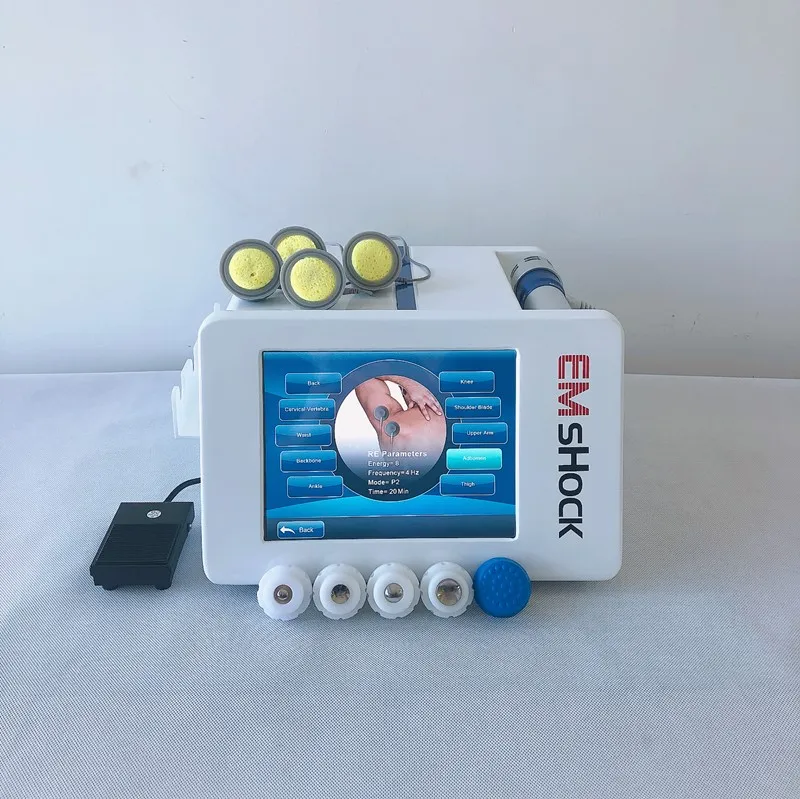 Emshock Shock Wave Physiotherapy Muscle Strength Machine With Radial Form And Focus Form For Body Health