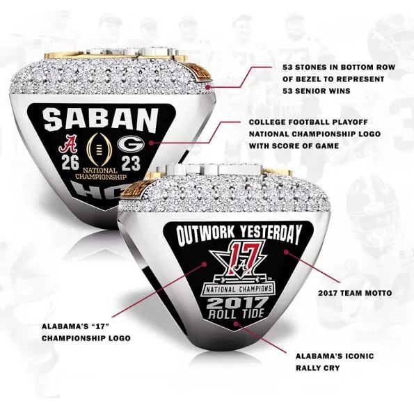 Alabama championship rings sales 2018