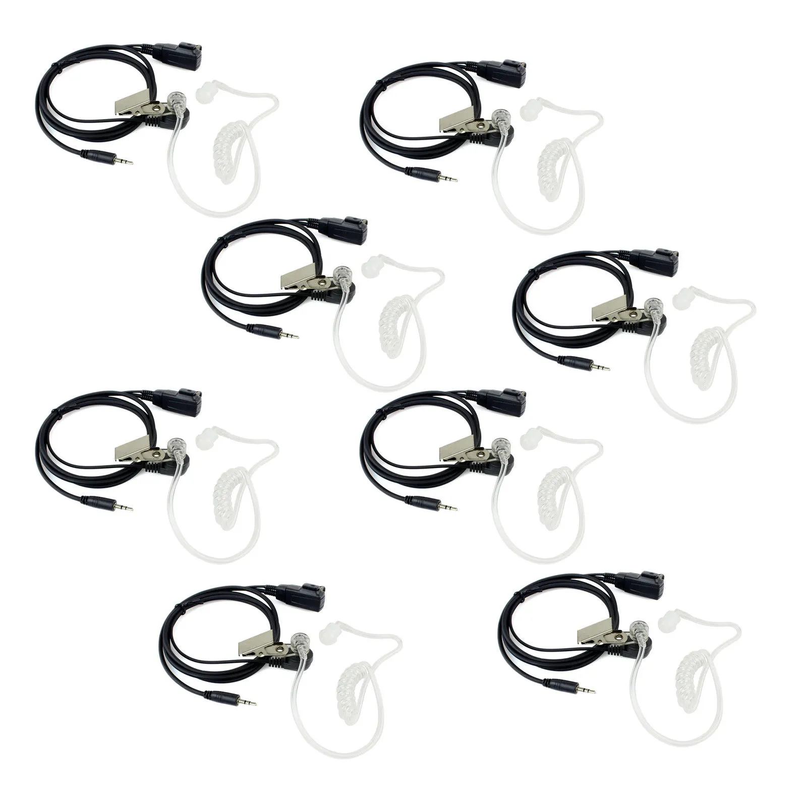 8X Covert Air Acoustic Earpiece Headset mit Mikrofon für Cobra MT/PR/LI/CX/CXT/CXR