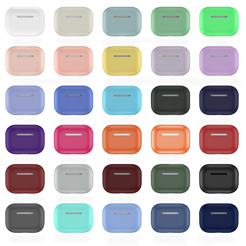 Caso de silicone macio protetor para airpods pro magro TPU sem fio Bluetooth HeadPhone Airpods 3 tampa Bolsa à prova de choque para novos pods pro caso