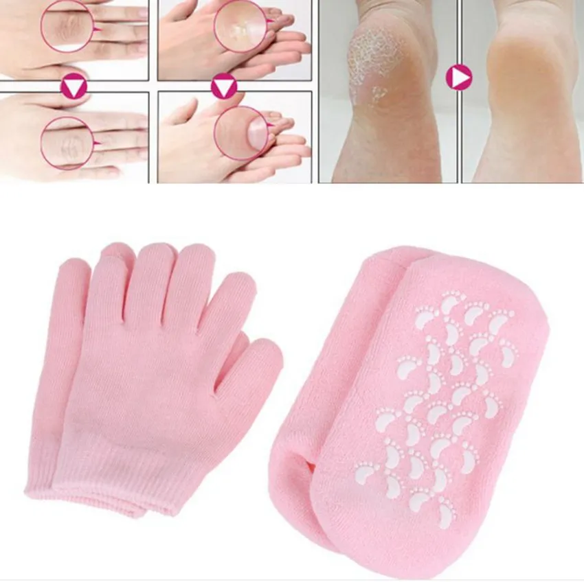 Отшелушивание Spa Ванна Перчатки носки мыло для душа Clean Многоразовые SPA увлажняющий гель Носки Перчатки Смут Health Care KKA7896