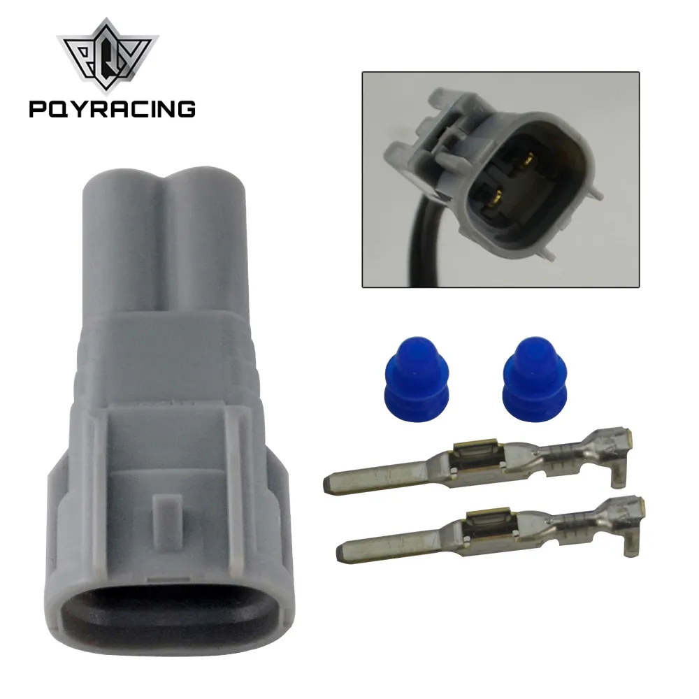 Gray 2 pin 2-Way waterproof auto car connector(2.2)male,efi plug,including terminals and seal waterproof plug 90980-11155 PQY-ECK01