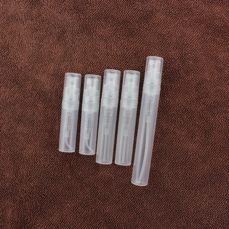 50 X 2ml 3ml 5ml Empty Plastic Perfume Bottles Mist Spray Refillable Bottle Small Test Sample Container Vial Atomizer Perfumes