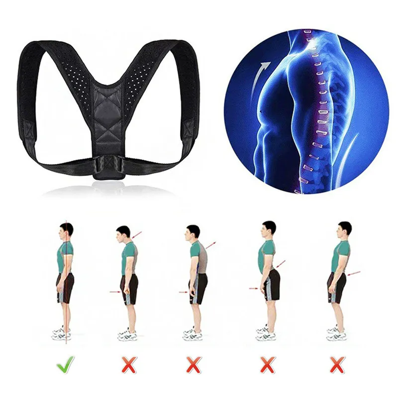 Adjustable Clavicle Posture Corrector For Men Upper Back Brace