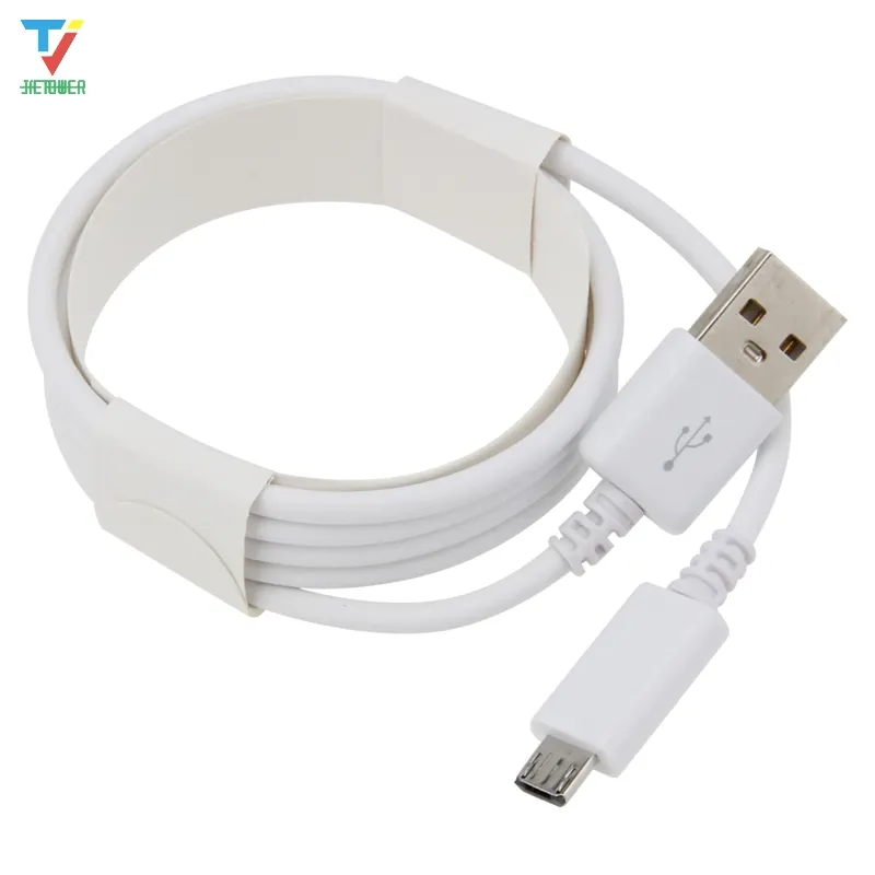 100 Sztuk / partia Wysokiej Jakości F Kötboard Packing White Round Micro USB Type-C Android Cable Szybkie ładowanie Kabel Data dla Samsung Huawei Xiaomi