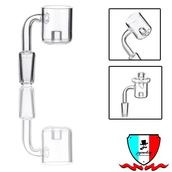 Acessórios para fumantes de unhas de quartzo de core de reator de 10 mm de 14 mm de 19mm de 19mm articulação polida para cachimbo de água bong bong dab plataforma