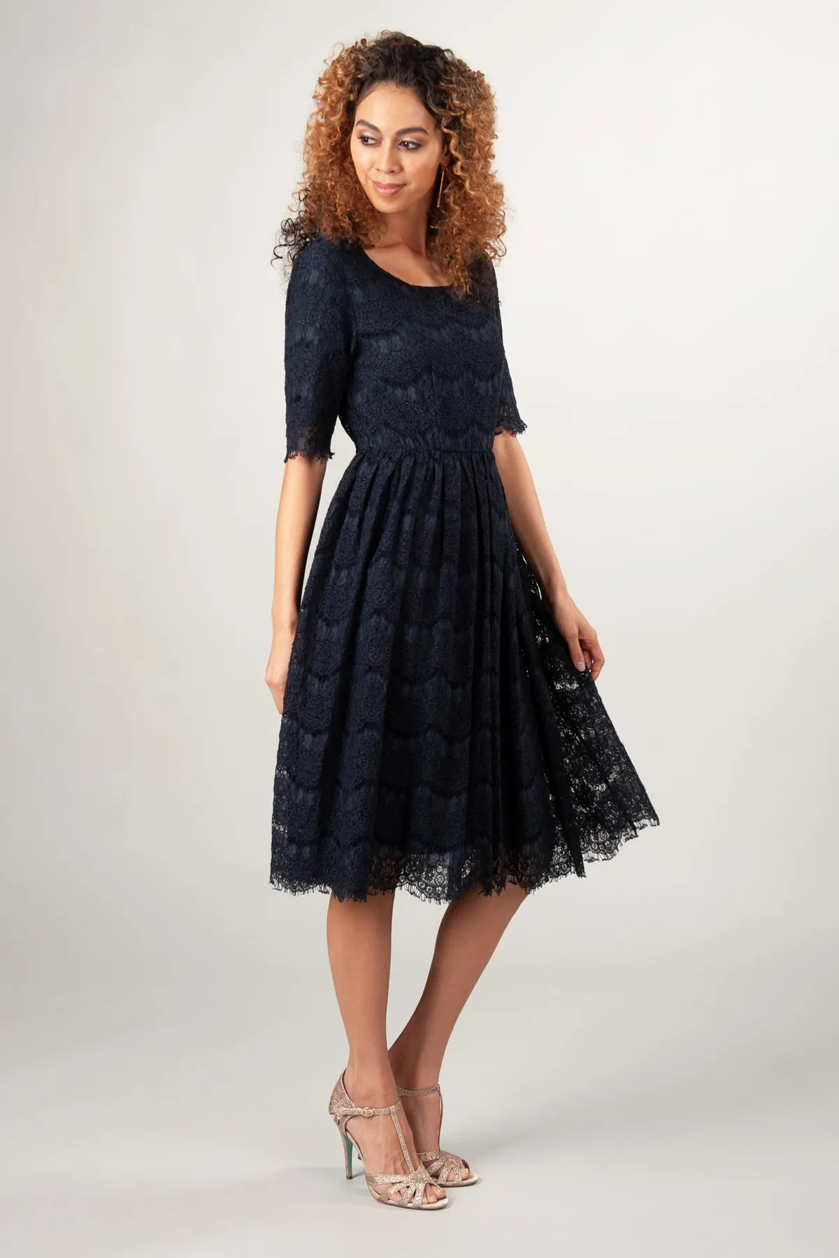 Navy Blue Lace Bridesmaid Dress - Elegant Short A-Line Party Gown, Shop  Now! from Dhgate Bridesmaid Dress - price 80.23