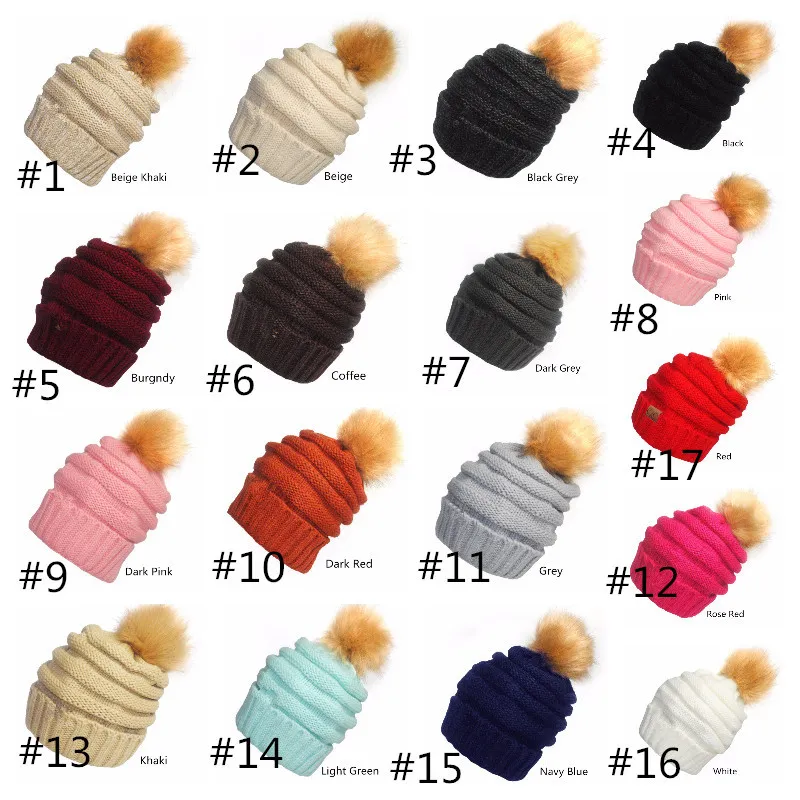 Outdoor Hats Visor Cup Beanies Knitted Caps Headgear Women's Winter Autumn Warm Soft Sport Weave Adult Beanies Girls Ski Hat