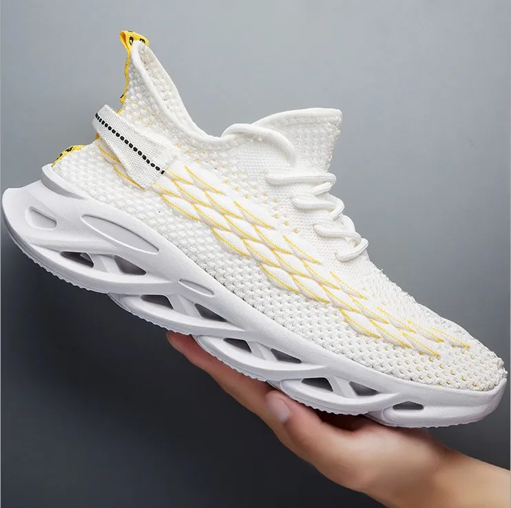 Cheap Triple Black White Gold Breathable genre2 Yellow Red Mens man boy male cushion Running Shoes Trainers Sports Designer Sneakers 39 44