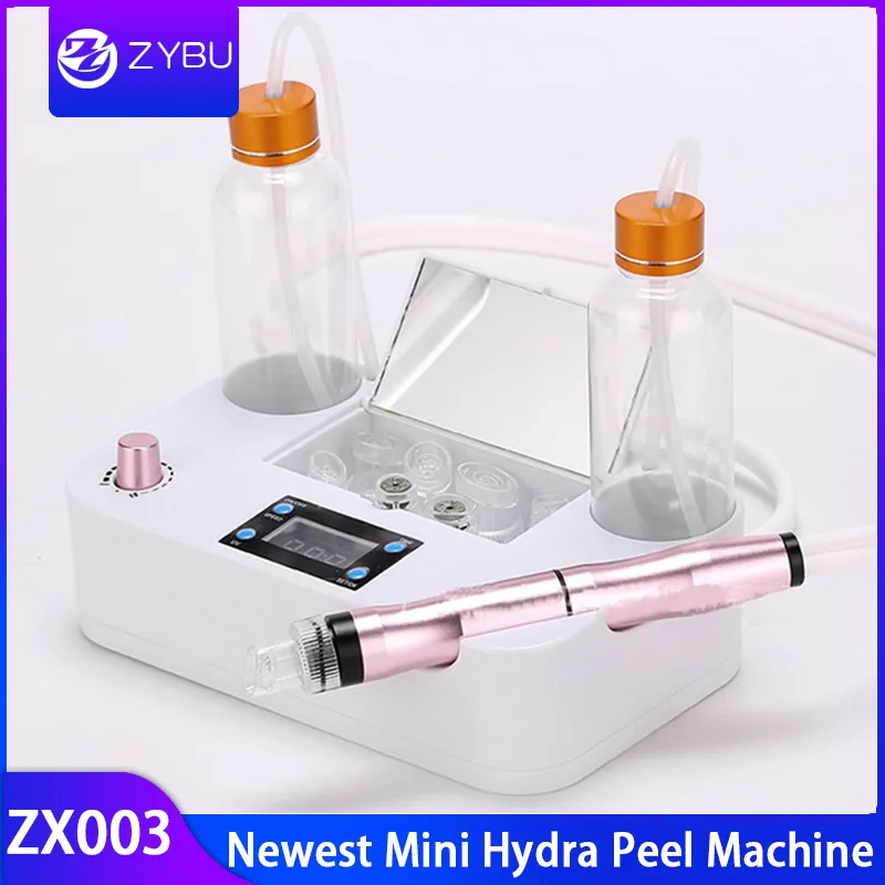 2019 Nieuwe Collectie Mini Gezichtsmachine Hydra Dermabrasie Faceleuze Huidverjonging Aqua Peel Thuis Gebruik Spa-apparatuur