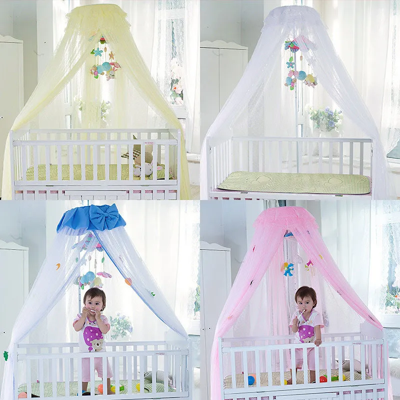 Baby Crib Mosquito Net För Spädbarn Portabel Nyfödd Spjälsäng Folding Canopy Boys Girls Summer Netting Portector Barnsäng Wigwam C19041901