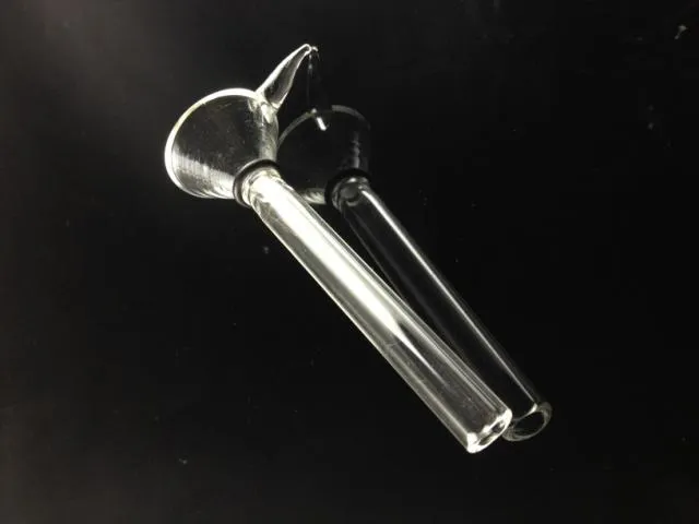 Entonnoir Stem Slidere BOWL narguilés AVEC Poignée A SET Fabrication Verre Mâle, tige simple pour vase bong