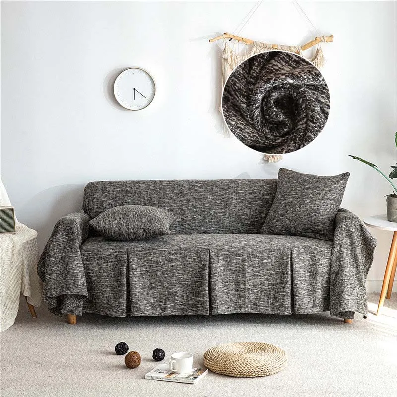 Sofa Cover Cotton Linen Sofa Towel Slipcovers Modern Non-slip Covers for Living Room Couch Cover Furniture Covers 1PC