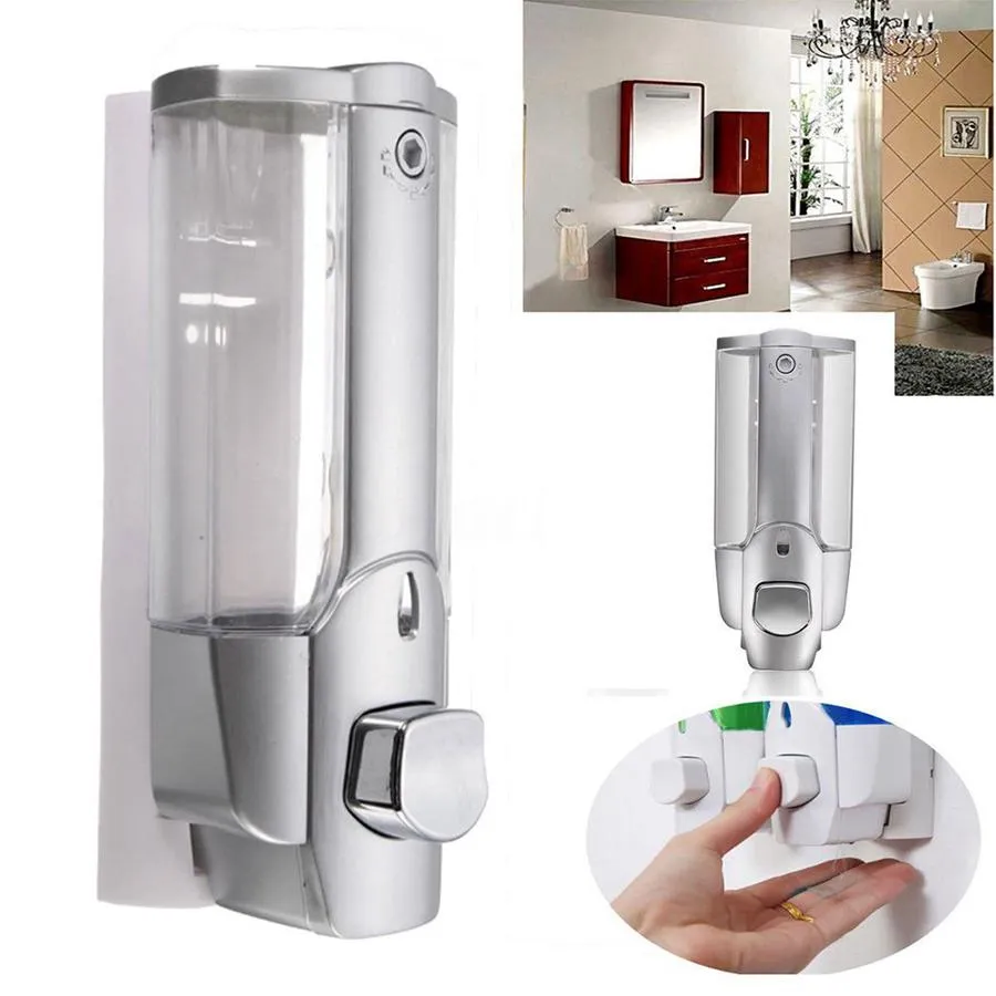 Wandmontage Zeepdispenser Plastic Hand Zeep Dispenser Vloeibare Desinfectie Hand Sanitizer Douche Shampoo Dispensers OOA8097