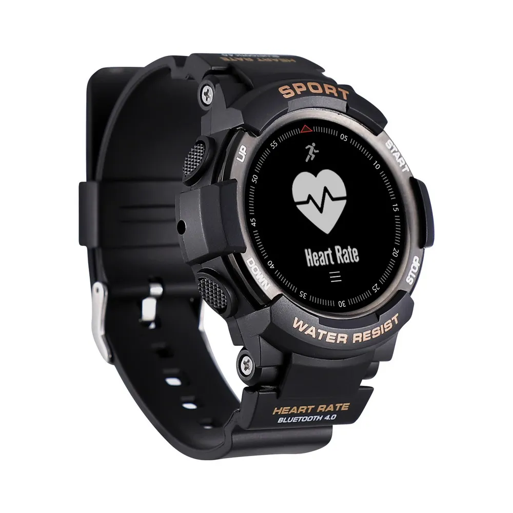 F6 Smart Watch IP68 Waterproof Bluetooth 4.0 Dynamic Heart Rate Monitor Smart Wristwatch For Android IOS iPhone Smart Phone Watch