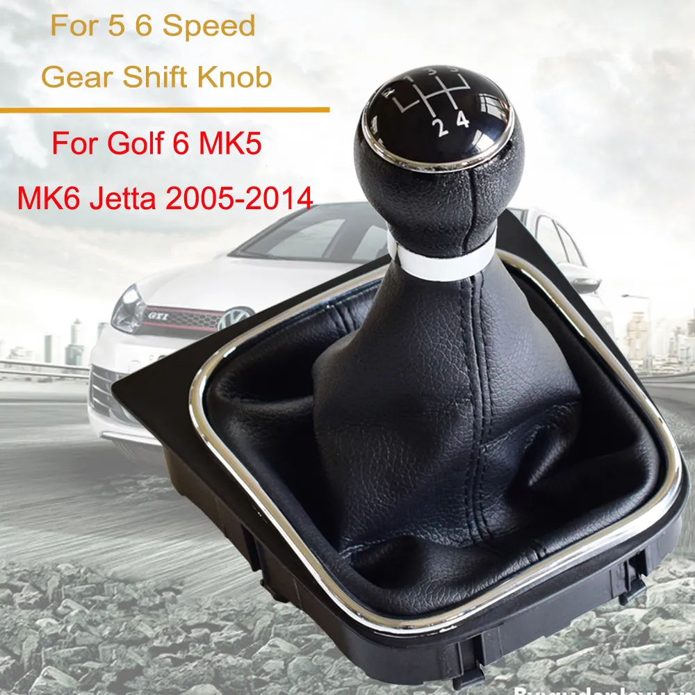 Car Accessories Gear Shift Lever Knob Shifter 5 Speed 6 Speed For Volkswagen VW Golf 6 MK6 For