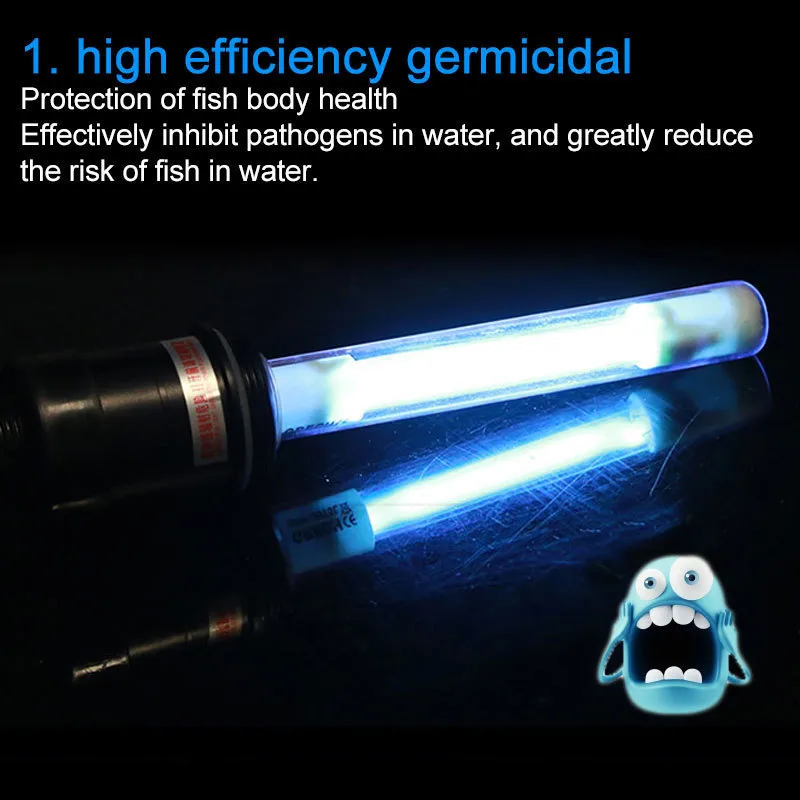 Uv germicide pour lampe stérilisateur ultraviolet d'aquarium