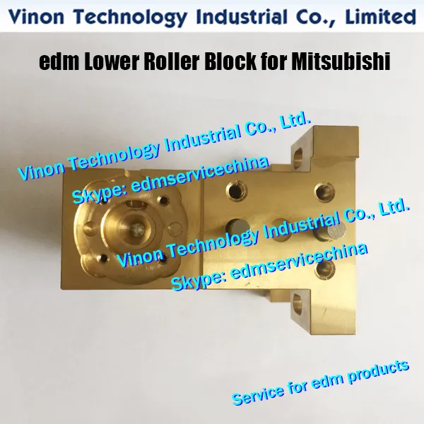 (1 unidad) X181A788G71 FA Bloque de rodillos inferior de latón para máquinas Mitsubishi FA X181-A788-G71, bloque guía DCA9600 edm X181A788G72, DP778A, DP77800