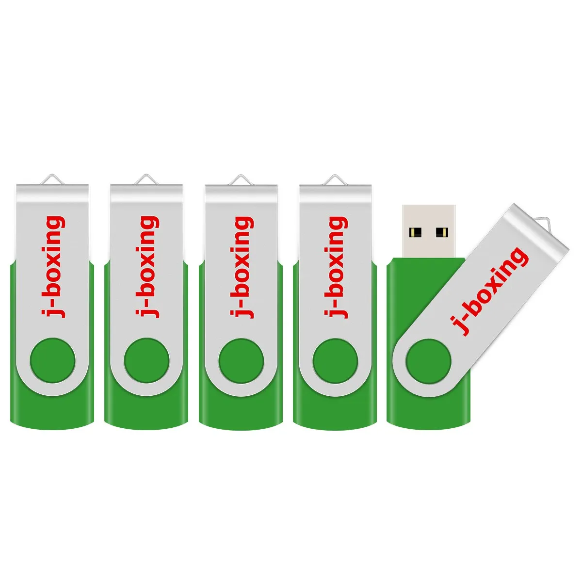 5-Piece Metal Key-Shaped USB Flash Drives - 1GB To 32GB, Mixed Colors, USB 2.0 (Model U348) 5 thumbnail image