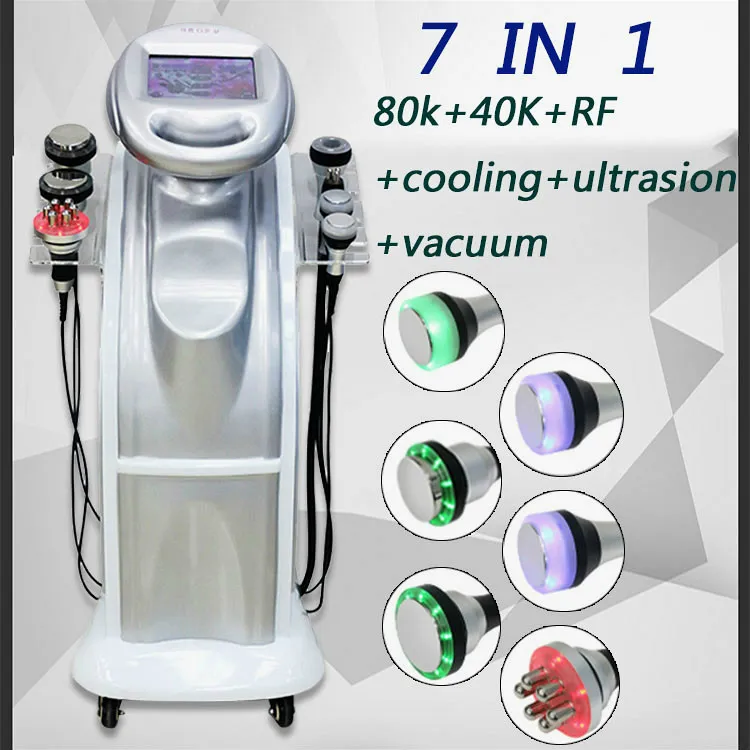 7 In 1 Skin 80K Slimming Cavitation Care Machine Radio Frequency Cavitation Equipment Equipped User Manual