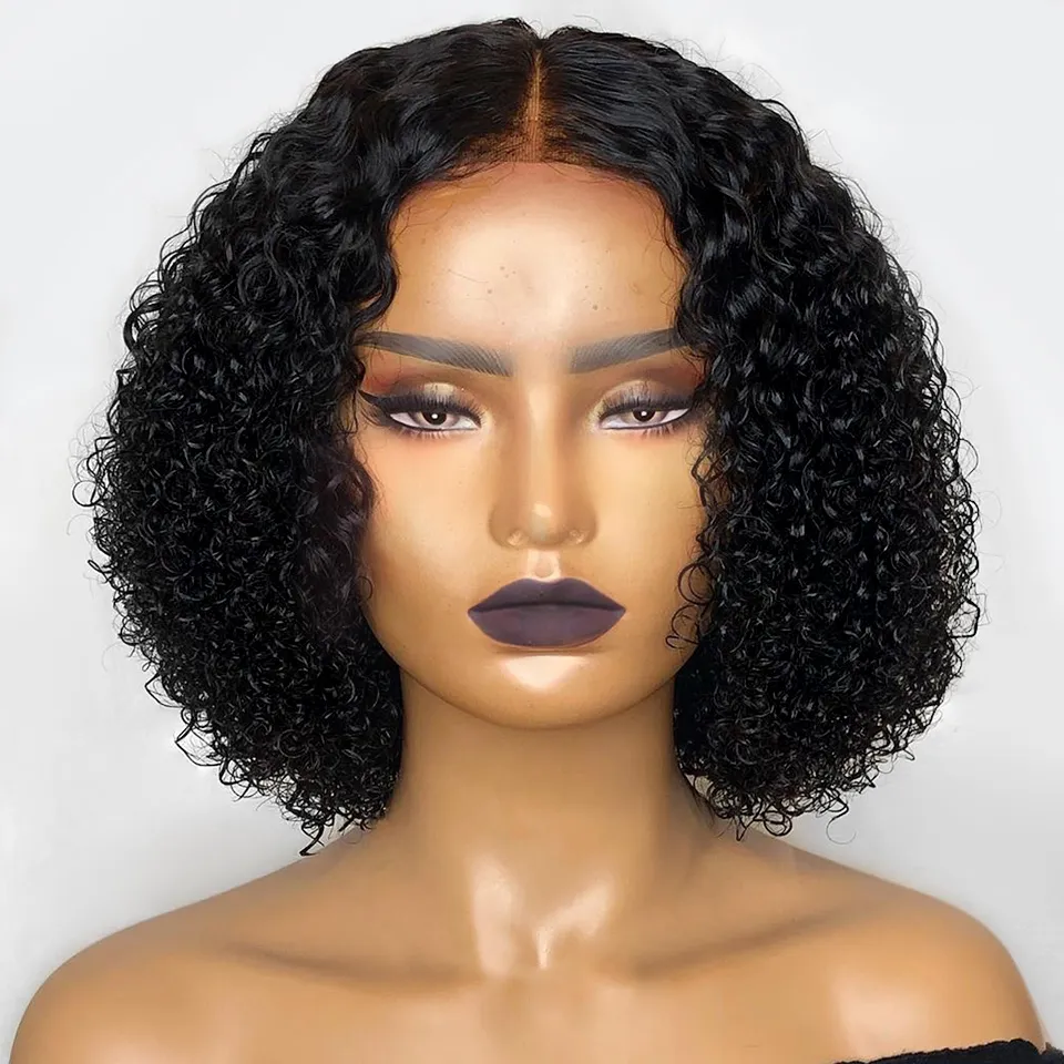 Short 4c Afro Bob Full Lace Front Aliexpress Short Curly Wigss