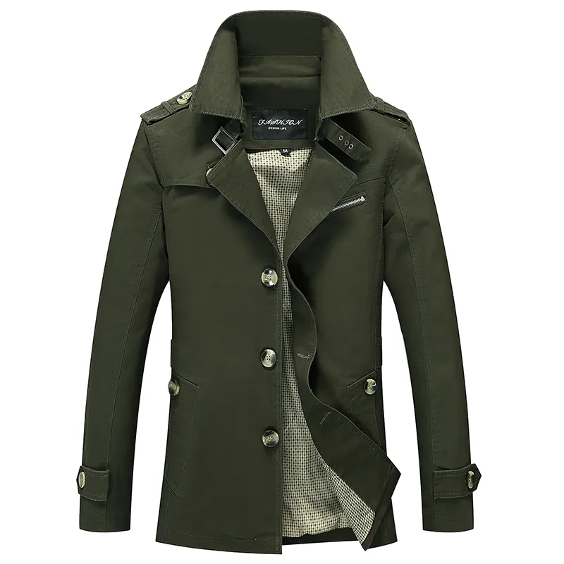 Venta al por mayor Chaqueta para hombre chaqueta abrigo primavera y oto o chaqueta para hombre abrigos largos lavados informales abrigos para