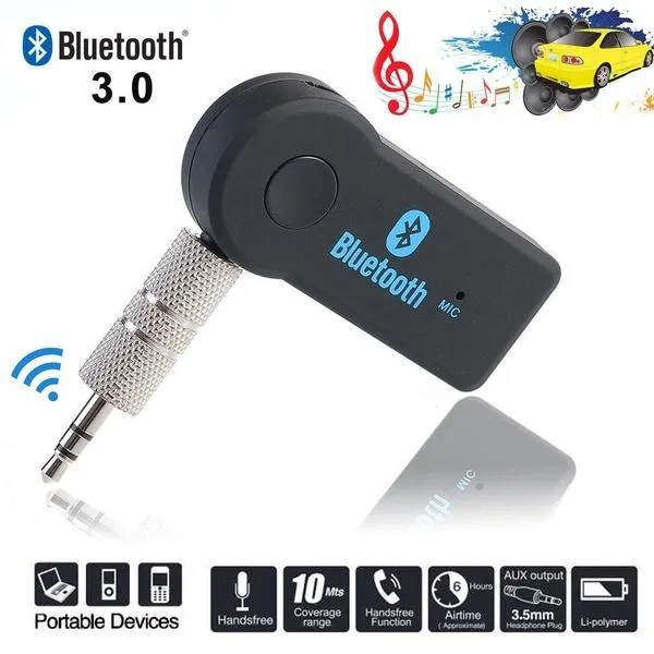 Bluetooth Receiver 4.2 Transmitter Audio Empfänger Adapter Auto 3.5mm AUX  KFZ