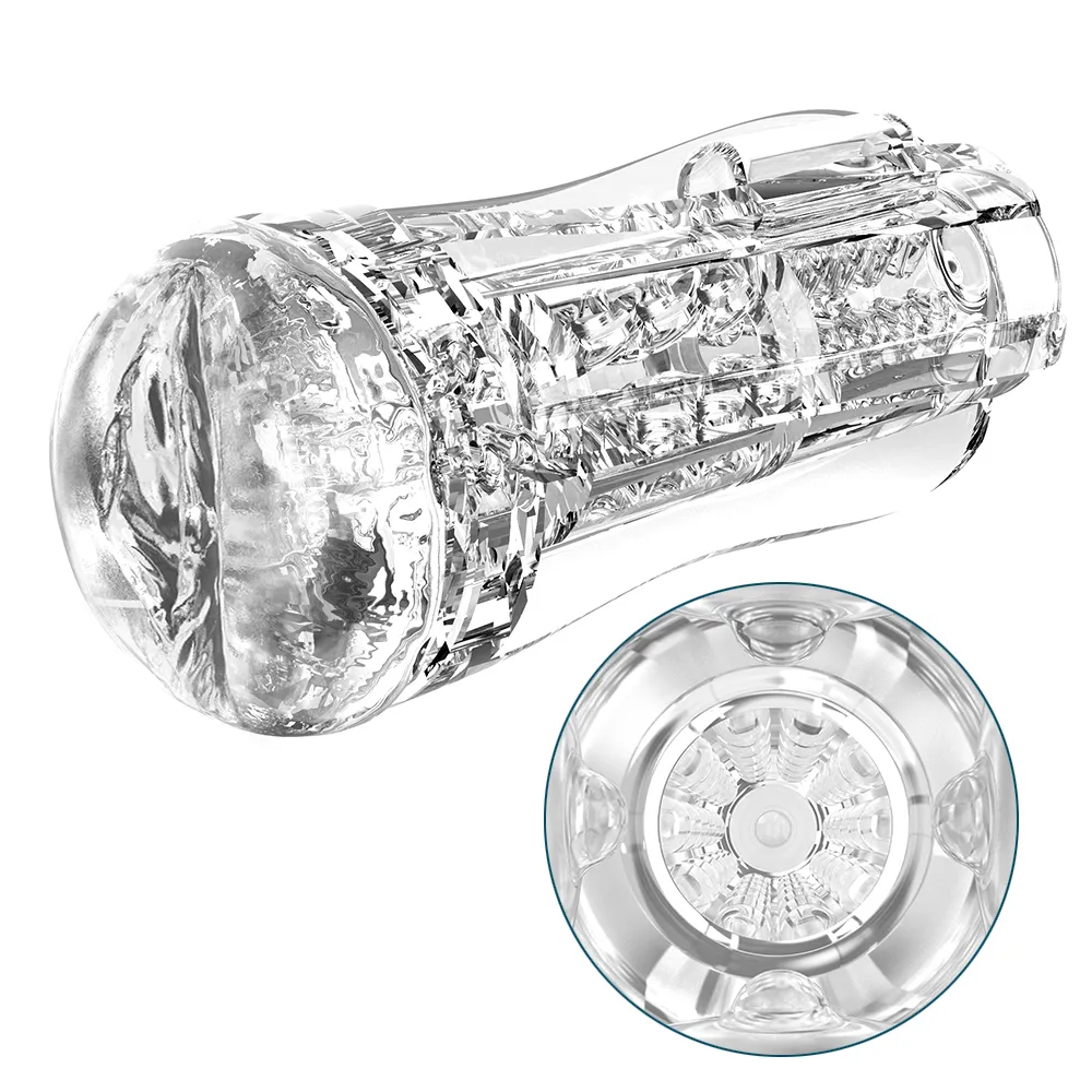 Flesh Vibrating Light Massager echte Pussy Männliche Sex-Masturbation Erwachsene Spielzeug männlicher Masturbator Cup für mich_voghion.com