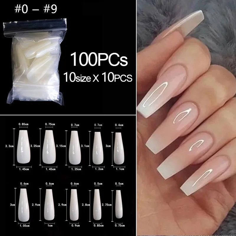Applyw False Nails Almond French white design Artificial Ballerina Fake  Nails With Glue Full Cover Nail Tips Press On… | Winter nails, Nail  designs, Christmas nails