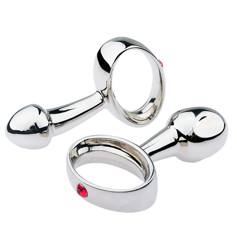 ring anal plug Stainless Steel Urethral Dilator Pull Ring Anal Plug:... From Dgw168,  $19.58