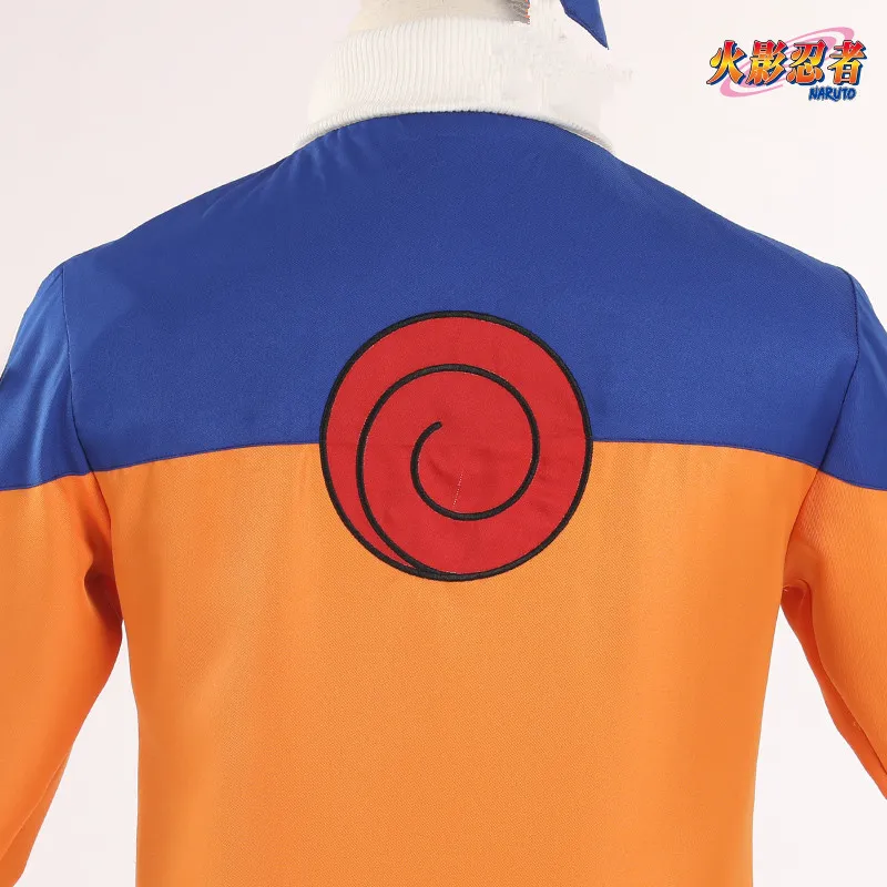 Halloween Japão Anime Uzumaki Naruto Hokage Cosplay manga comprida Brasão  Uniforme Conjunto completo (Asian Size)