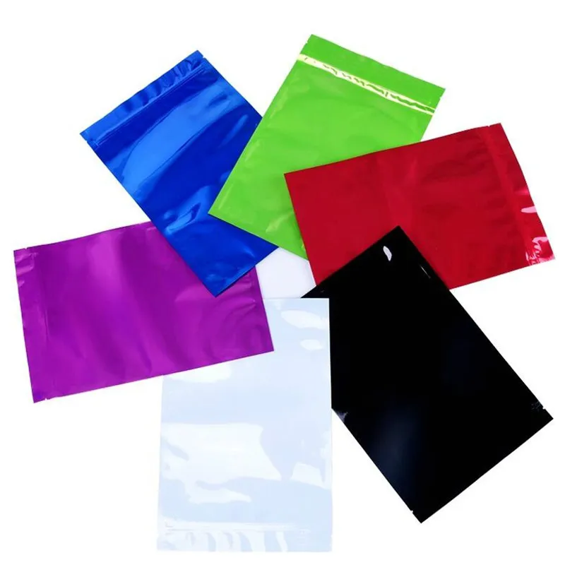 8.5*13cm Silver Aluminum Foil Mylar Bags Vacuum Sealer Zipper Food