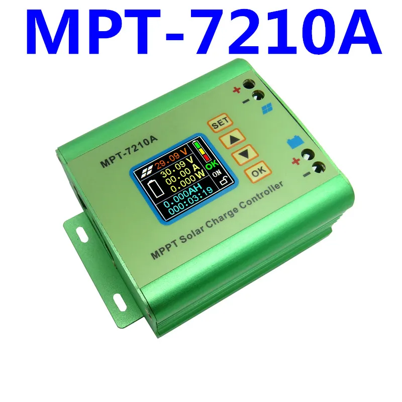 Freeshipping новое прибытие MPT-7210A Солнечный регулятор заряда метр напряжения 24 в 36 в 48 В 60 в 72 в батарея 10A DC12-60 в 600 Вт солнечная панель