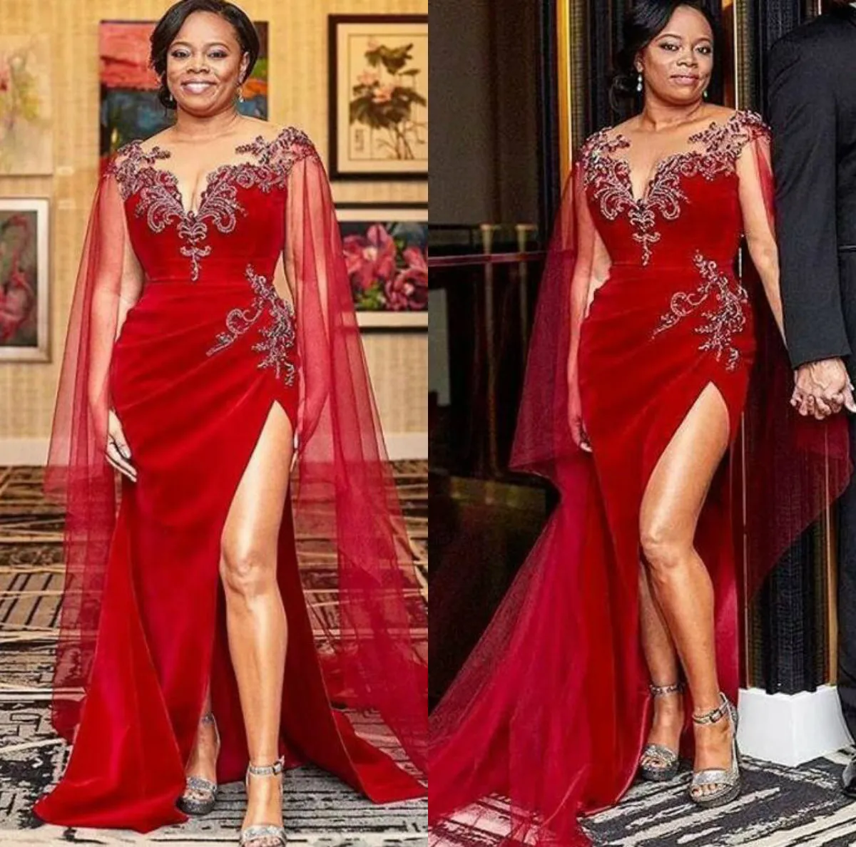 Red mother of the bride hotsell