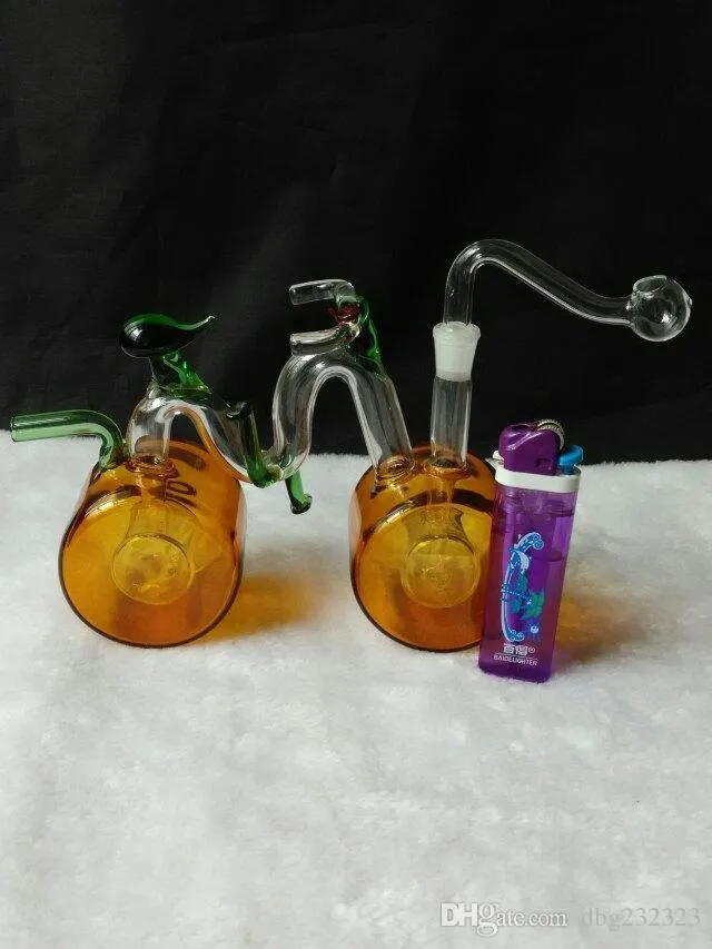 Color bikes Hookah glass bongs accessories   , Glass Smoking Pipes colorful mini multi-colors Hand Pipes Best Spoon glas