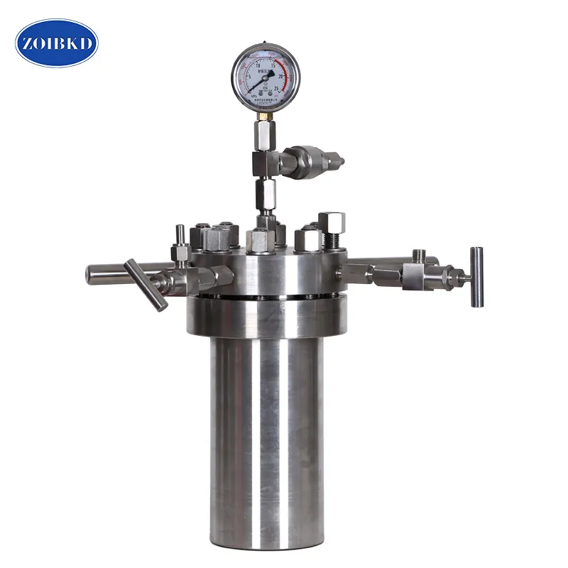 ZOIBKD Supply 0.025L-2L Laboratory Supplies Chemical Simple Stainless Steel High Pressure Reactor Hydrothermal Synthesis Autoclave