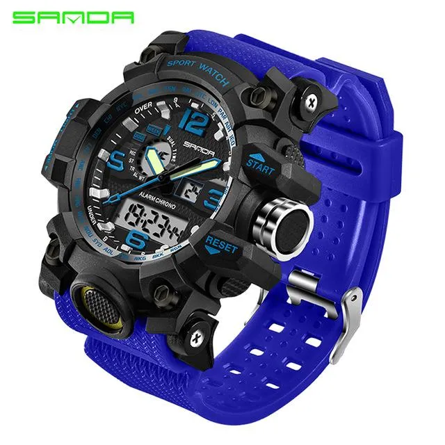 Qualite 2019 Sport Militaire Des Hommes SANDA Regarder La Mode Masculine De Luxe Haut Fameux Bracelet Electronique Silicone Montre Numerique LED Relogio Masculino Nouveau Style Tendance En 2022 DHgate