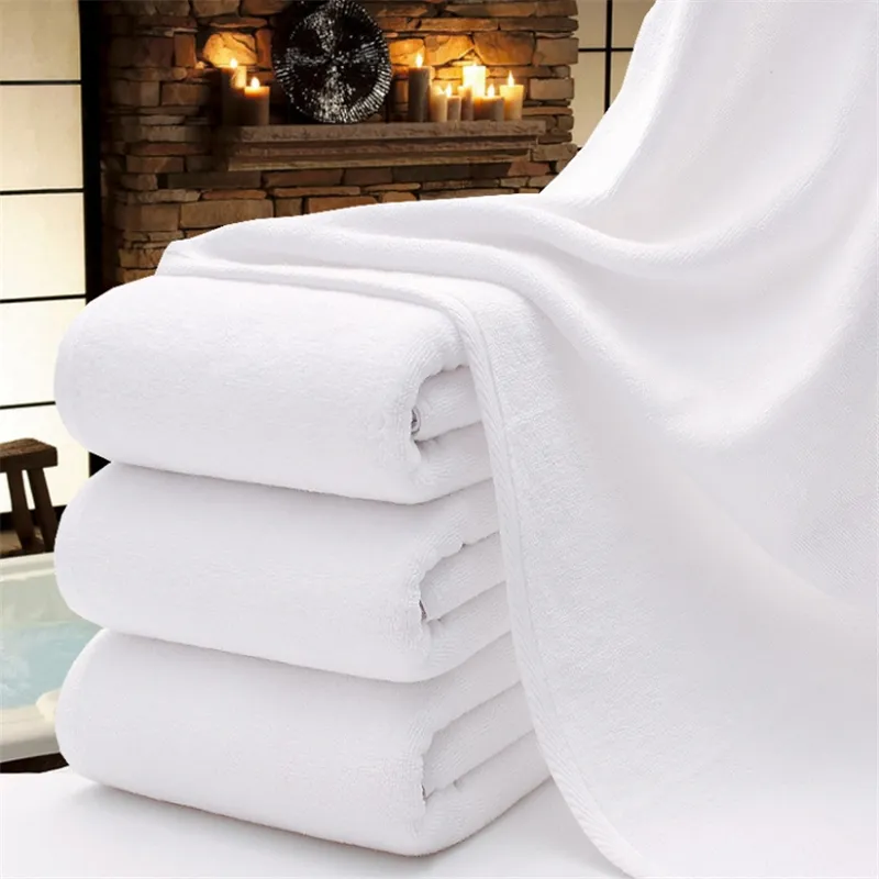 White bath towel thick cotton hotel hotel steaming beauty salon dedicated bed towel