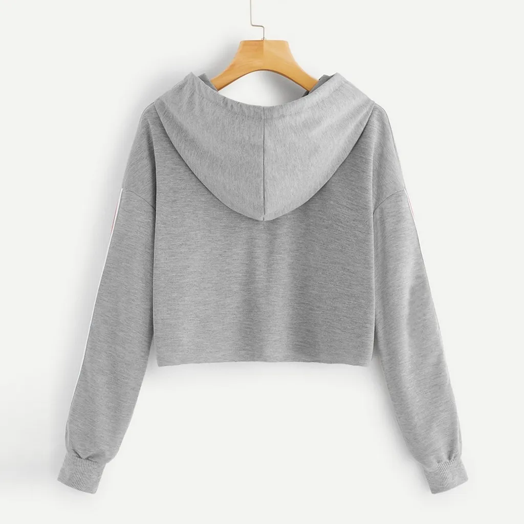 Short hoodies for girls cheap
