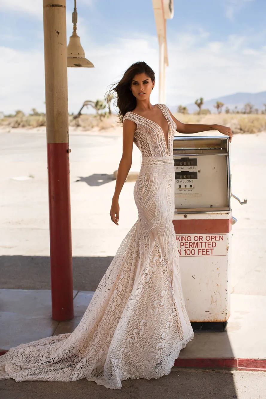 chinese dress ladies Rachel Allan RB5088 Long Lace Mermaid Wedding Dress main image 0